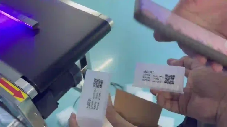 UV Inkjet Side Printing of Variable QR Codes on Plastic Boxes