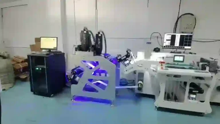 Three-Head Label Rewinder for Multi-Lane Variable Barcodes